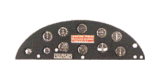 Painel de Instrumentos p/ AVIÃO RC MIDWEST PT-19