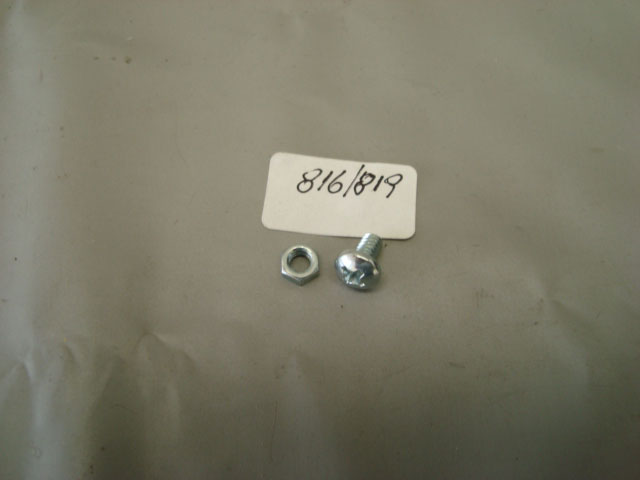 PARAFUSO 4X6,5mm PHILLIPS CABEÇA OVAL C/ PORCA PRATEADO PCTE.: C/20