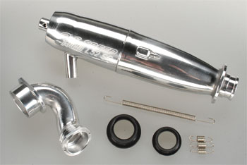 ESCAPAMENTO MUFFLER SILENCER P/ MOTOR OS .12TZ TUNED T-1040 SC L52