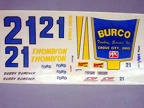 ADESIVO AUTORAMA MARCA BURCO E NÚMERO 21