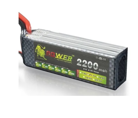 BATERIA RECARREGAVEL LIPO 3S 11,1V 2200MAH 30C POWER XT60