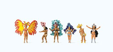 FIGURAS SAMBISTAS CARNAVAL BRASILEIRO ESC.: HO ESC.: 1/87 PCTE.: C/6