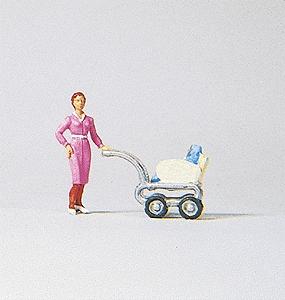 MULHER C/CARRINHO DE BEBE ESC.: HO ESC.: 1/87