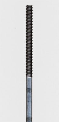 Pushrod arame de aço 2,2x760mm com rosca padrão 2-56 em uma ponta comp.:760mm