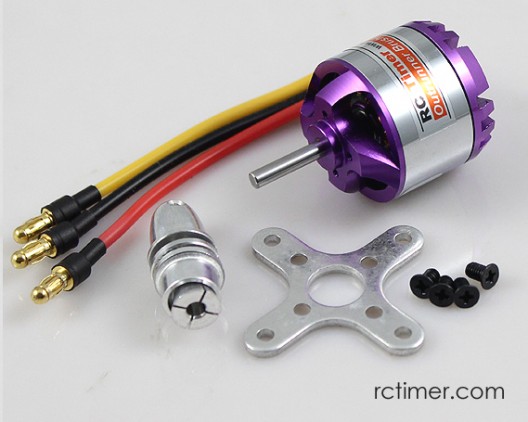 MOTOR ELÉTRICO BRUSHLESS 850KV OUTRUNNER C/ SPINNER E MONTANTE