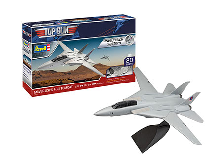 AVIÃO CAÇA MAVERICK´S F-14 TOM CAT TOP GUN EASY CLICK ESC.: 1/72