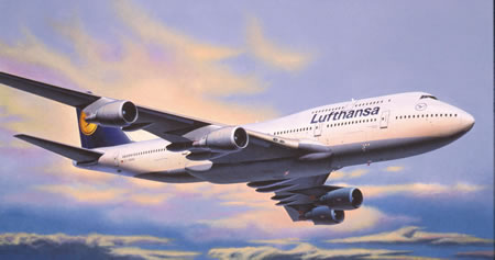 BOEING 747-400 LUTTHANSA ESC. 1/288 EASYKIT 