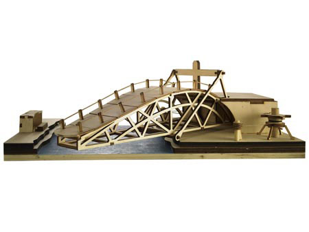 PONTE ROTATÓRIA MOVEL PARABÓLICA LEONARDO DA VINCI ESC.: 1/72