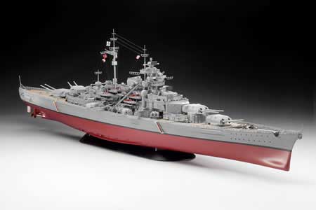 NAVIO COURAÇADO PESADO ALEMÃO IIWW BISMARCK KIT ESC.: 1/350 COMP.: 718mm