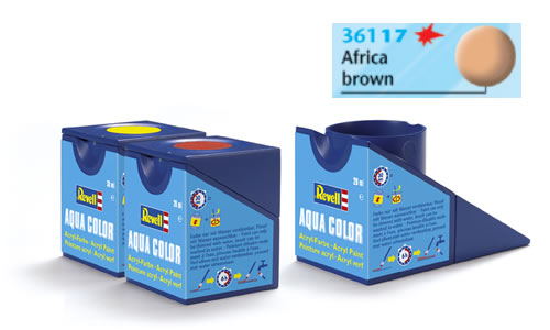 TINTA REVELL ACRÍLICA FOSCA MARROM ÁFRICA 18ml AQUA