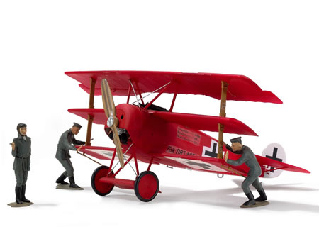 AVIÃO TRIPLANO FOKKER DR.1 MANFRED VON RICHTHOFEN  ESC.: 1/28 