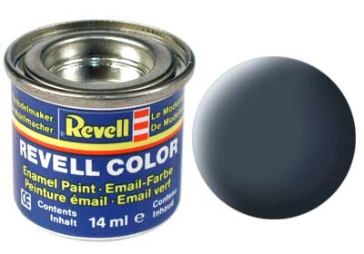 TINTA REVELL ESMALTE SINTÉTICO FOSCO CINZA ANTRACITE POTE 14ml