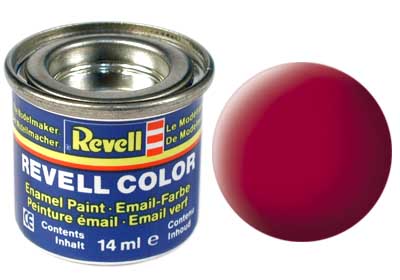 TINTA REVELL ESMALTE SINTÉTICO FOSCO VERMELHO CARMIM POTE 14ml