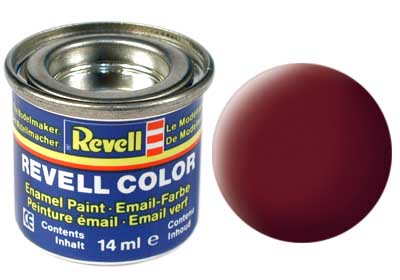 TINTA REVELL ESMALTE SINTÉTICO FOSCO MARROM AVERMELHADO POTE 14ml