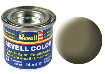 TINTA REVELL ESMALTE SINTÉTICO OLIVA CLARO POTE 14ml RAL 7003