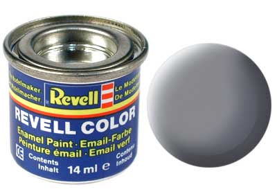 TINTA REVELL ESMALTE SINTÉTICO FOSCO CINZA MOUSE POTE 14ml RAL 7005 