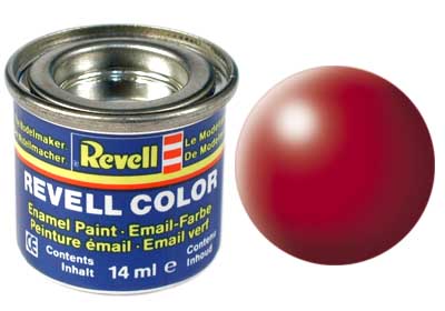 TINTA REVELL ESMALTE SINTÉTICO SEMI FOSCO VERMELHO FOGO  POTE 14ml