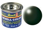 TINTA REVELL ESMALTE SINTÉTICO ACETINADO VERDE ESCURO POTE 14ml