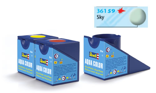 TINTA REVELL ACRÍLICA FOSCO SKY RAF POTE 18ml