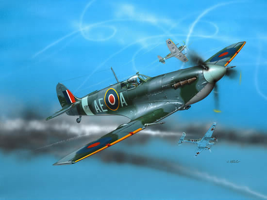 AVIÃO SUPERMARINE SPITFIRE Mk V ESC.: 1/72 MODEL SET