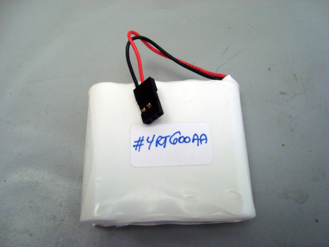 BATERIA RECARREGÁVEL 4,8V 600mah PACK MiMh C/ TERMINAL FUTABA 3 POLOS 