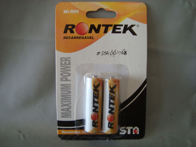 BATERIA RECARREGAVEL 1,2V 1300mah NiMh AA C/TOP  BLISTER PCTE.: C/ 2