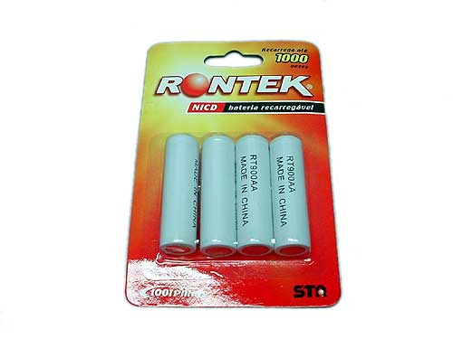 BATERIA RECARREGÁVEL 1,2V 900mah AA NICD COM TOP BLISTER C/4