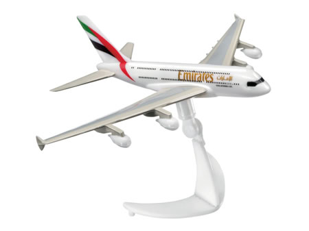 AVIÃO AIRBUS A380 EMIRATES MINI KIT ESC.: 1/1035