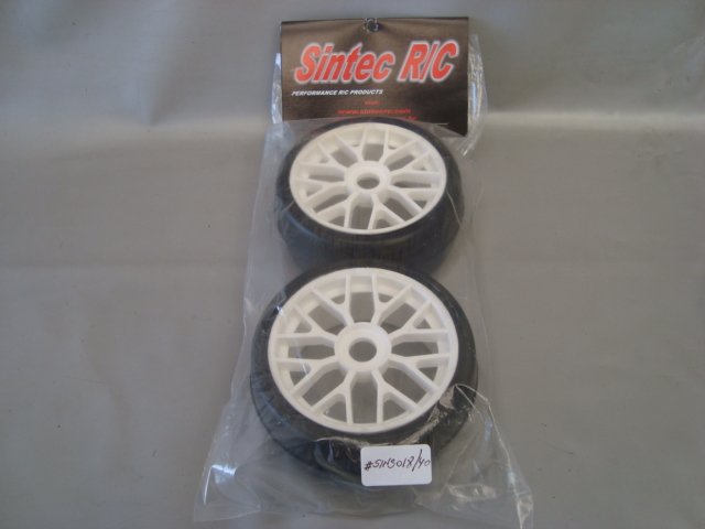 RODA CARRO RC 1/10 MONTADA STREET C/PNEU RACING SLICK PRETA PAR 25mm