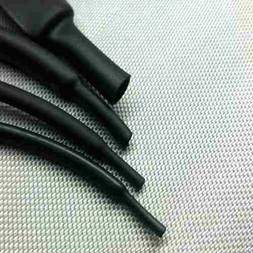 ESPAGUETE TUBO TERMO RETRÁTIL PRETO PVC DIAM.:12mm COMP.: 2m