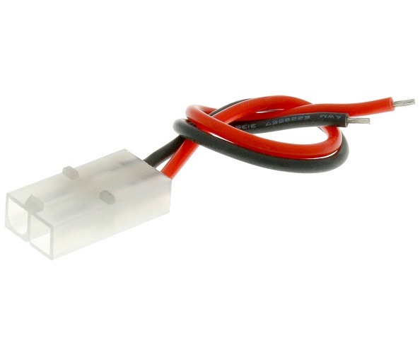 CONECTOR PLUG TAMIYA FÊMEA C/ RABICHO FIO DE SILICONE 18AWG