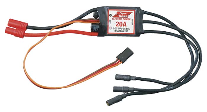 SPEED CONTROL ESC 20A SUPERTIGRE BRUSHLESS ESC 5V BEC 