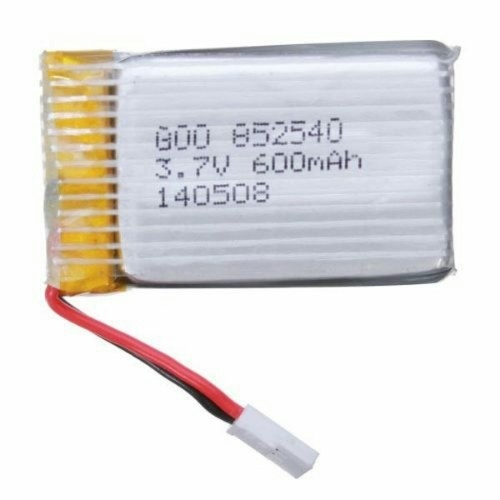 BATERIA RECARREGAVEL LIPO 1S 3,7V 600mah PLUG DO QUADRI Syma X5C.