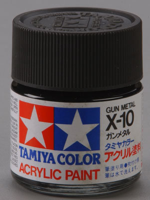 TINTA TAMIYA ACRÍLICA  GUN METAL( CINZA CANHÃO)  X-10 FCO. 23ml