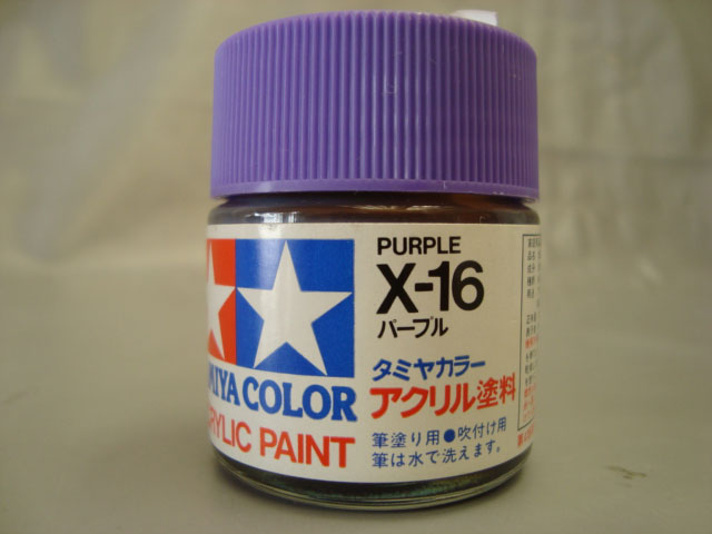 TINTA TAMIYA ACRÍLICA BRILHANTE ROXO X-16 FCO.: 23ml