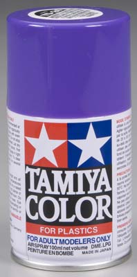 TINTA TAMIYA SPRAY ESMALTE SINTÉTICO TS-24 PURPLE P/ PLAST C/100ml