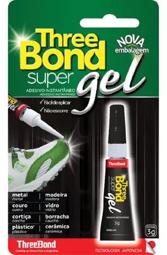 COLA ADESIVO INSTANTÂNEO SUPER GEL THREE BOND 3g