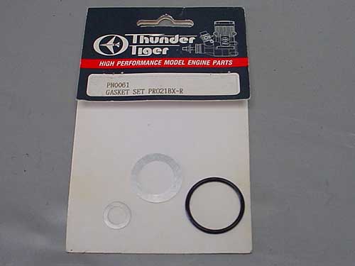 ARRUELA E O RING P/ MOTOR T.TIGER PRO .21BX-R GASKET SET PRO 21BX-R