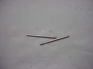 EIXO DO AMORTECEDOR SHOCK SHAFTS (M) C/4 E-RINGS PCTE.: C/PAR