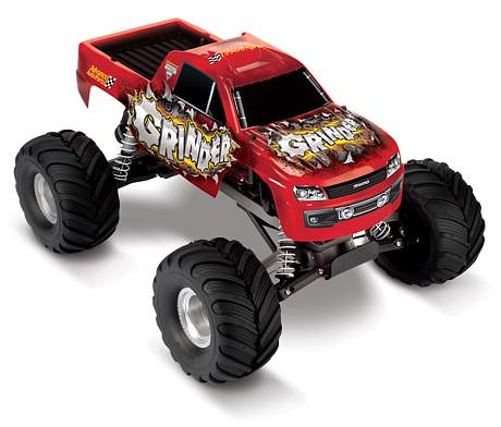 CARRO RC ELÉTRICO MONSTER TRUCK JAM GRINDER 2WD RTR c/ motor e rádio AM 72Mhz
