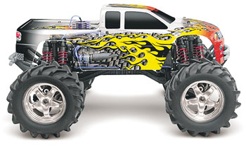 BOLHA CARRO RC 1/10 T-MAXX TRUCK ou TRAX 3.3 PINTADA E TRIMADA