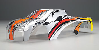 BOLHA CARRO RC BIG FOOT TRAXXAS REVO PRO GRAPHICS BODY PINTADA