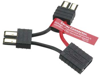 ADAPTADOR CONECTOR P/LIGAR 2 BATERIAS #TRAX2925 EM SÉRIE