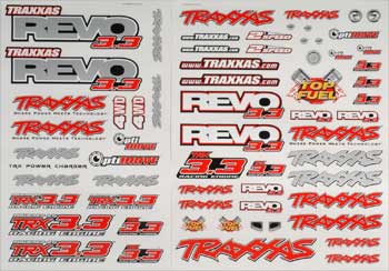 DECAL P/ CARRO OFF ROAD TRAXXAS REVO 3.3