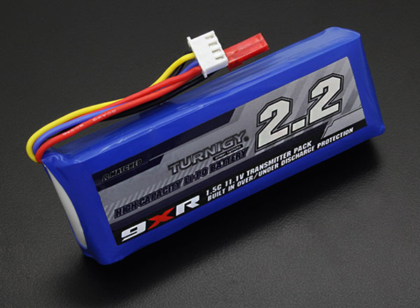 BATERIA RECARREGAVEL LIPO 3S 11,1V 2200Mah 1,5C PLUG FUT P/RADIO TurnigY 9XR