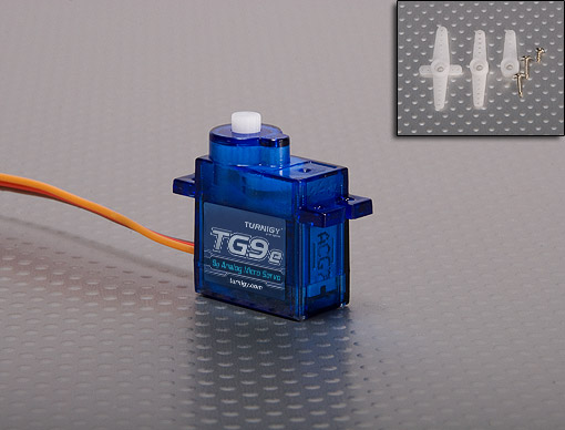 SERVO MICRO TURNIGY TG9E  9g TORQUE:1,6kg/cm C/4,8V 