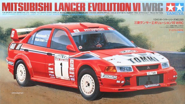 CARRO MITSUBISHI LANCER EVOLUTION VI WRC MINIATURA ESC.: 1/24