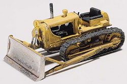 TRATOR PLAINA DE ESTEIRA BULLDOZER EM METAL P/MONTAR E PINTAR CAT D-7 ESC.: HO