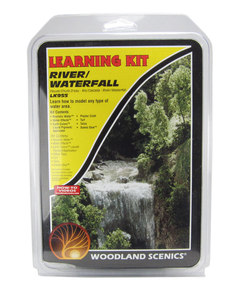 RIO E CASCATA ou CACHOEIRA DIORAMA KIT P/ APRENDIZADO  