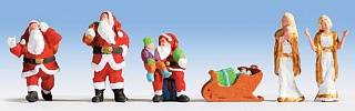 PAPAI NOEL 3 FIGURAS DIVERSAS POSES TRENÓ E 2 FIGURAS ESC.: 1/87 ESC.: HO